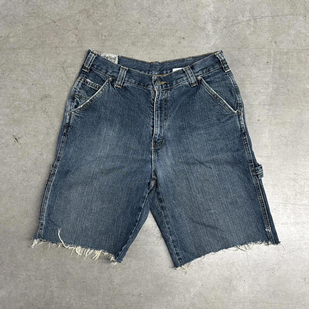 Vintage 2000s Timberland Cut-Off Carpenter Shorts Size 32 - Picture 2 of 7